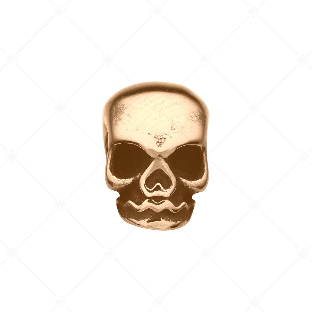 Skull-Shaped Spacer Charm With 18K Rose Gold Plated (852036PS96)