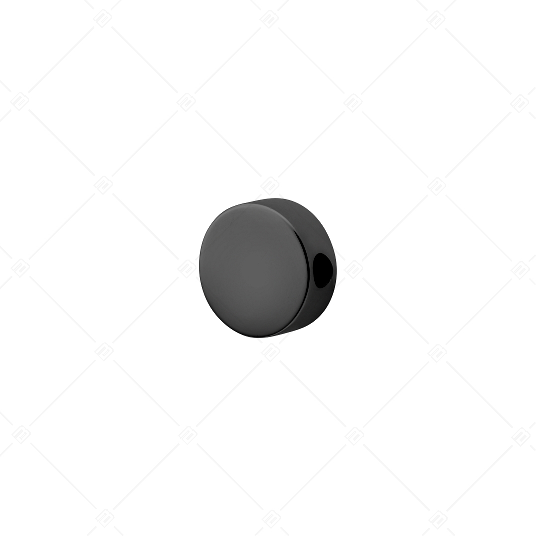 Charm Spacer forme ronde, avec plaqué PVD noir (852042CS11)