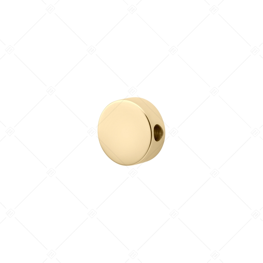 Charm Spacer forme ronde, plaqué or 18K (852042CS88)