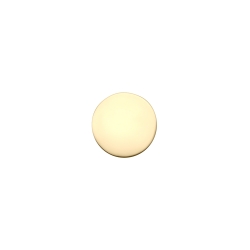 Round Spacer Charm, 18K Gold Plated