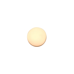 Round Spacer Charm, 18K Rose Gold Plated