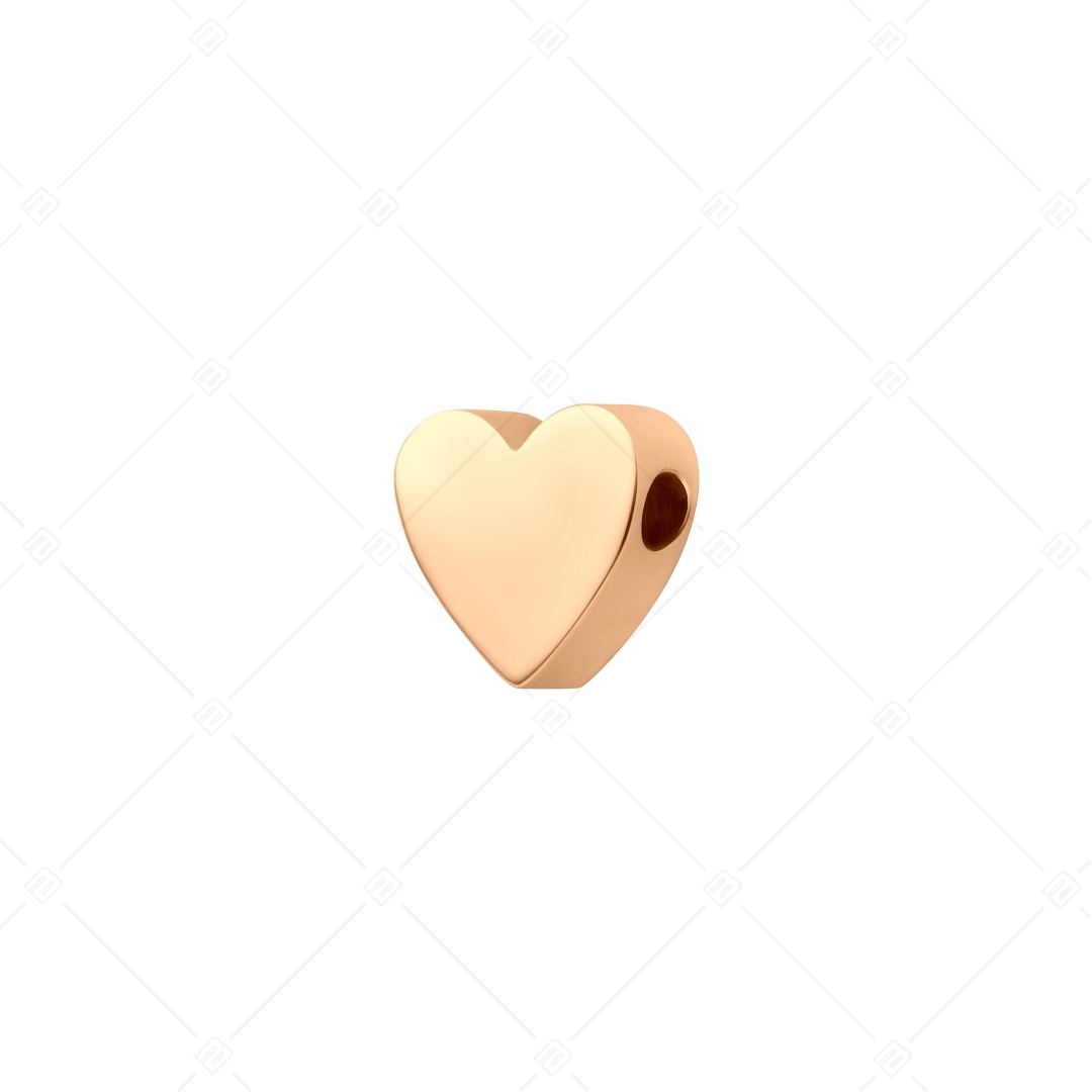 Heart-Shaped Spacer Charm, 18K Rose Gold Plated (852043CS96)