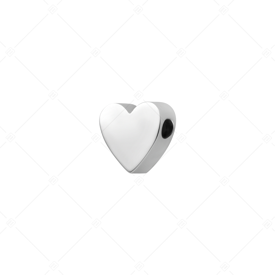 Heart-Shaped Spacer Charm, High Polished (852043CS97)
