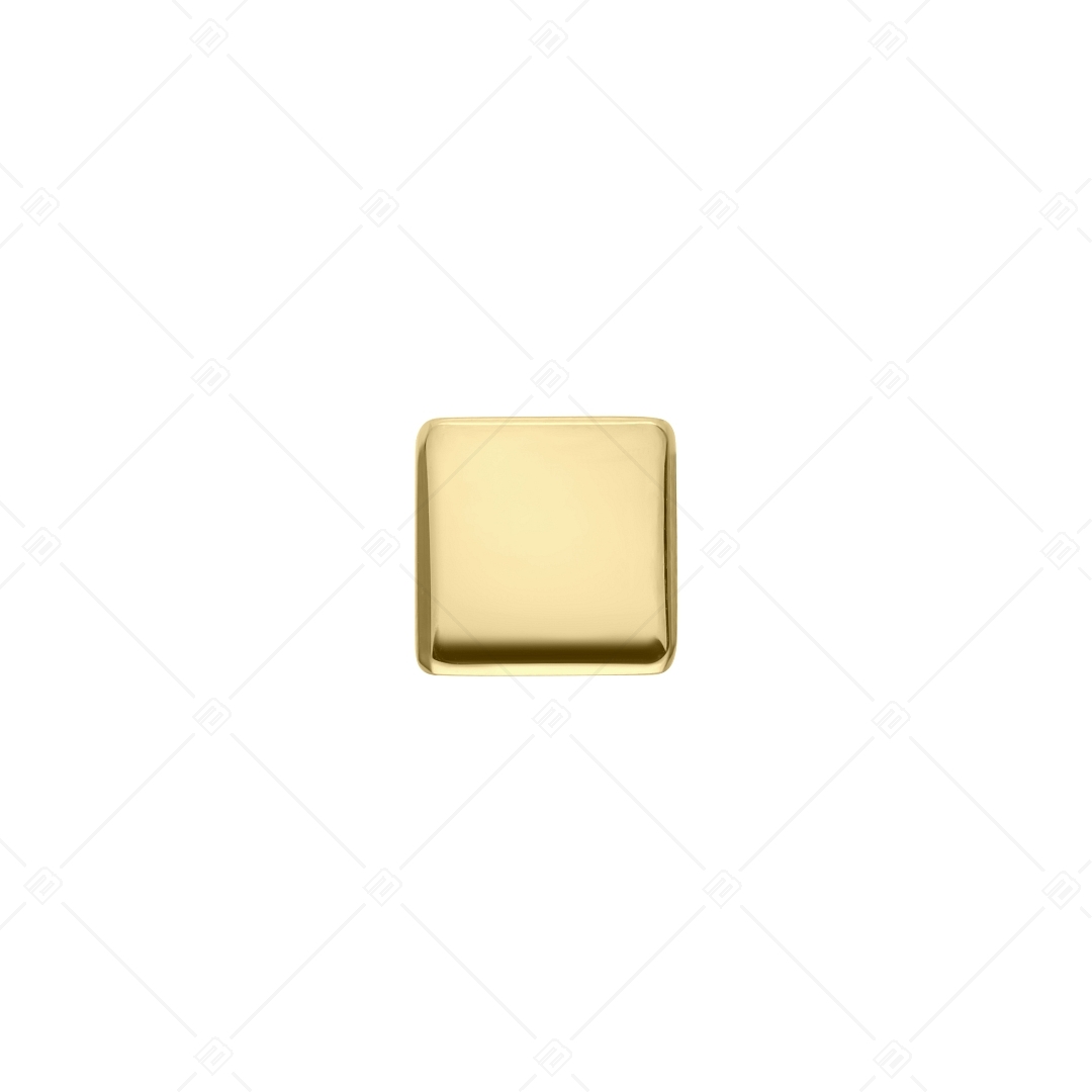 Charm Spacer en forme de cube, plaqué or 18K (852066CS88)