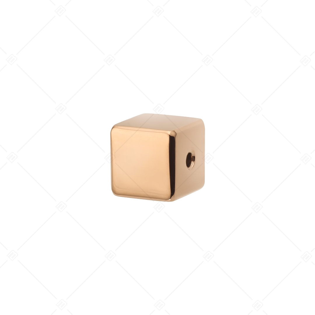 Charm Spacer en forme de cube, plaqué or rose 18K (852066CS96)