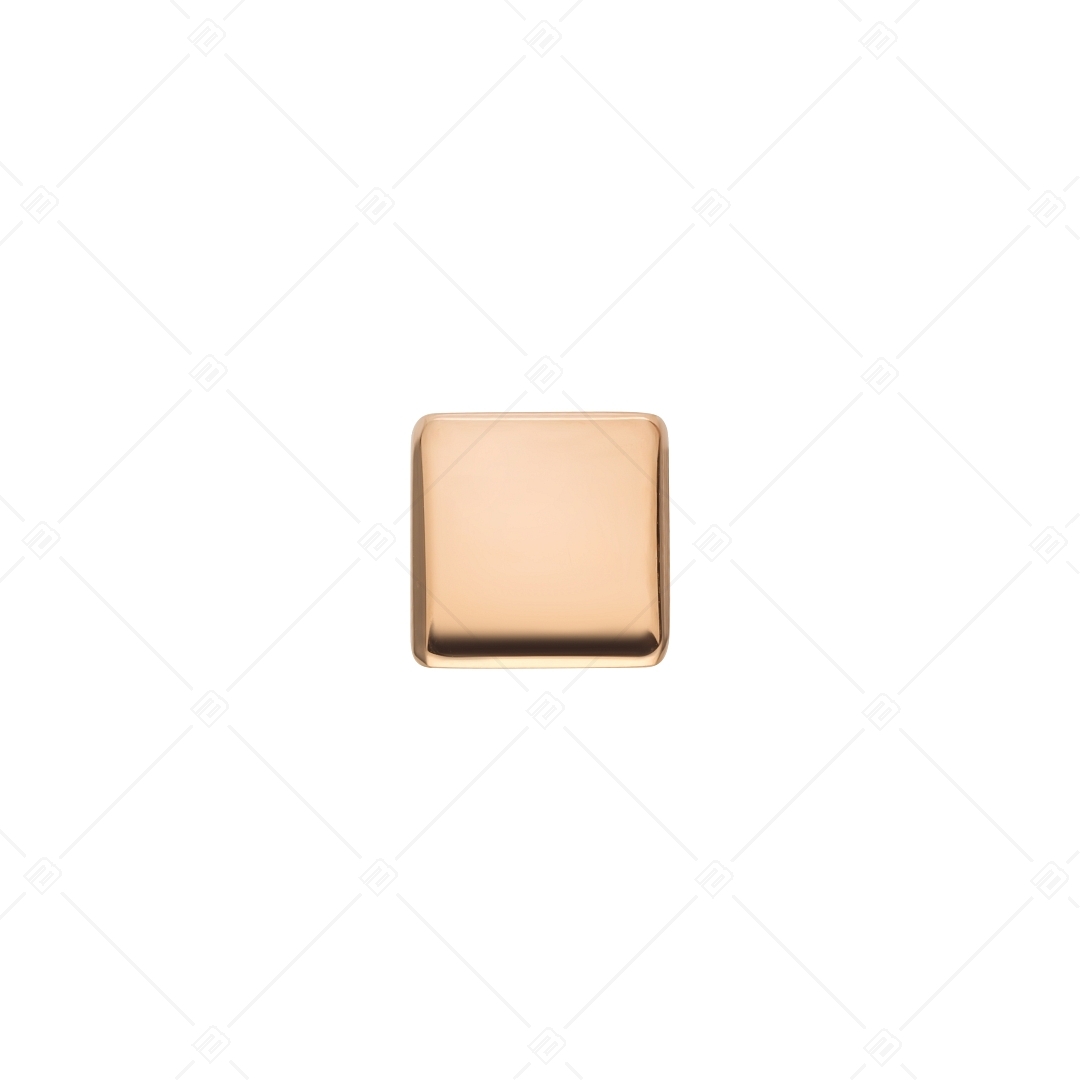 Charm Spacer en forme de cube, plaqué or rose 18K (852066CS96)