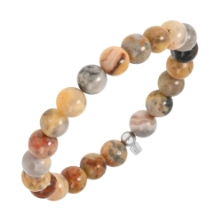 BALCANO - Crazy Agate / Bracelet perle minérale