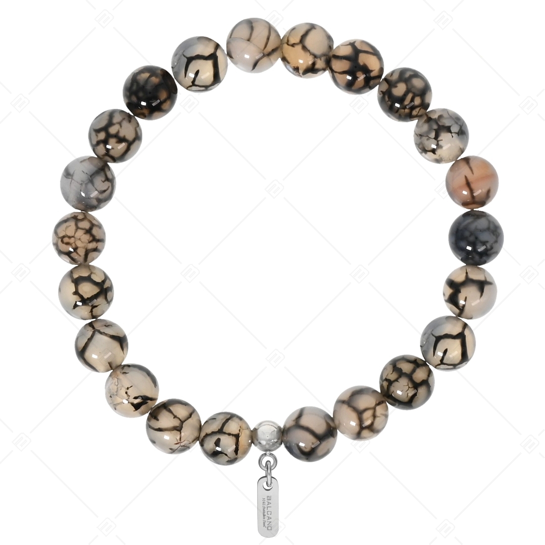 BALCANO - Agate veine de dragon / Bracelet perle minérale (853004ZJ99)