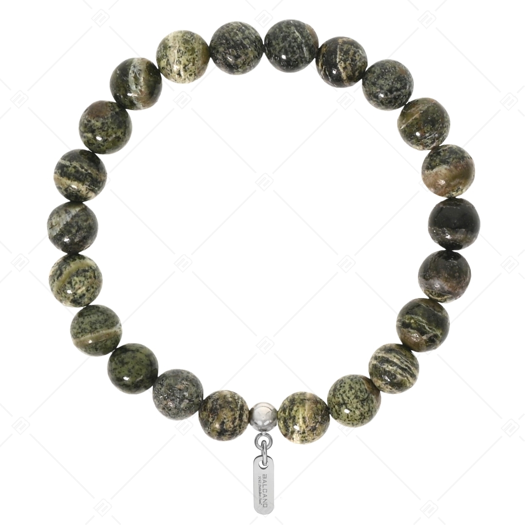 BALCANO - Verte pierre dentelle agate / Bracelet perle minérale (853005ZJ33)