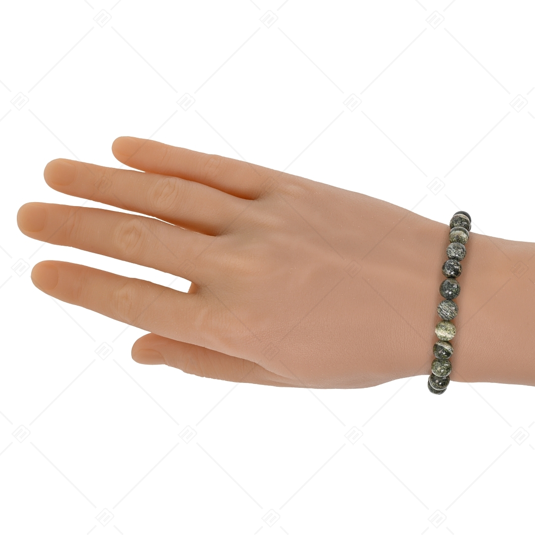 BALCANO - Grüner Spitzenstein Achat / Mineral Perlen Armband (853005ZJ33)