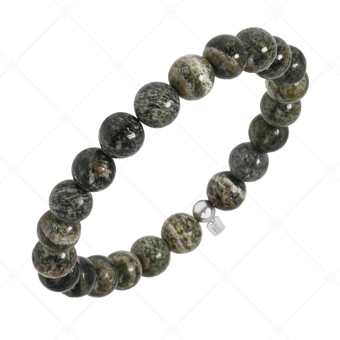 BALCANO - Grüner Spitzenstein Achat / Mineral Perlen Armband (853005ZJ33)