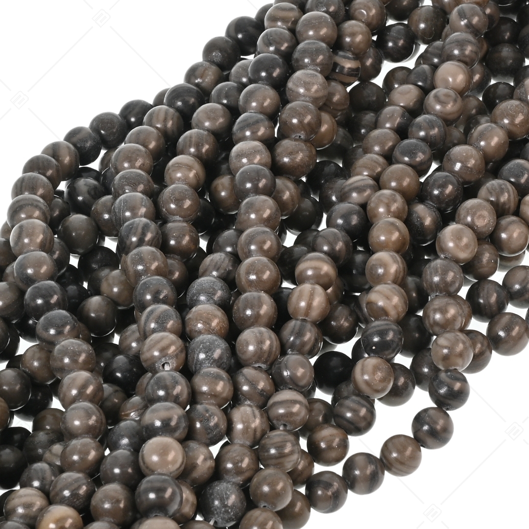 BALCANO - Agate pierre dentelle en bois / Bracelet perle minérale (853011ZJ99)