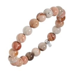 BALCANO - Agate d'Afrique du Sud / Bracelet perle minérale