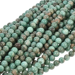 Agate turquoise - Perle en pierre naturelle enfilée temporairement