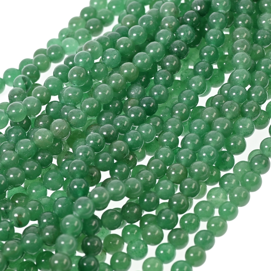 Green Aventurine - Temporarily Strung Gemstone Bead (853024ZS33)