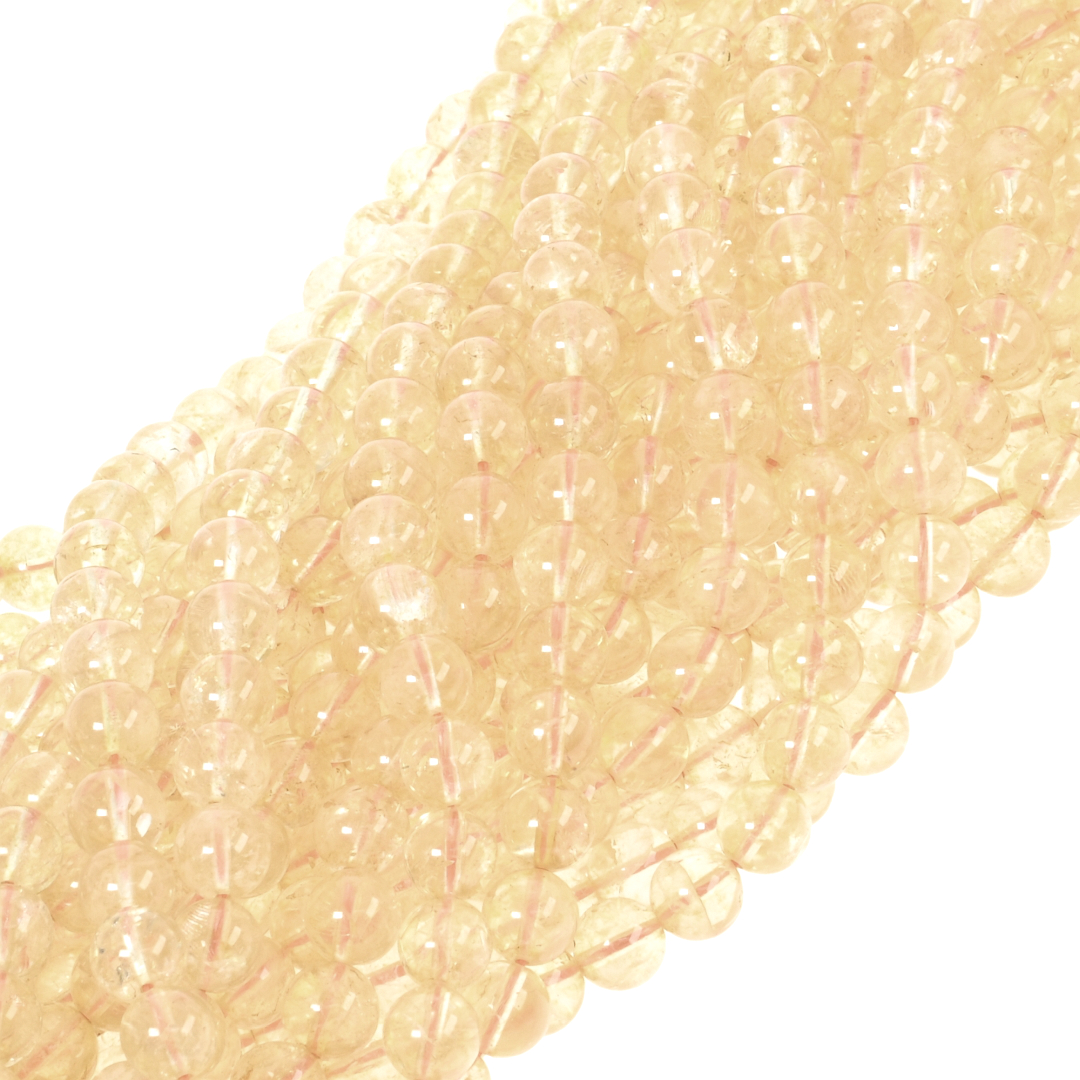 Citrine - Perle en pierre naturelle enfilée temporairement (853027ZS55)