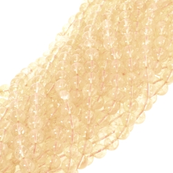 Citrin - Vorübergehend aufgefädelte Mineralperle