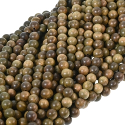 Sandelholz - Vorübergehend aufgefädelte Mineralperle