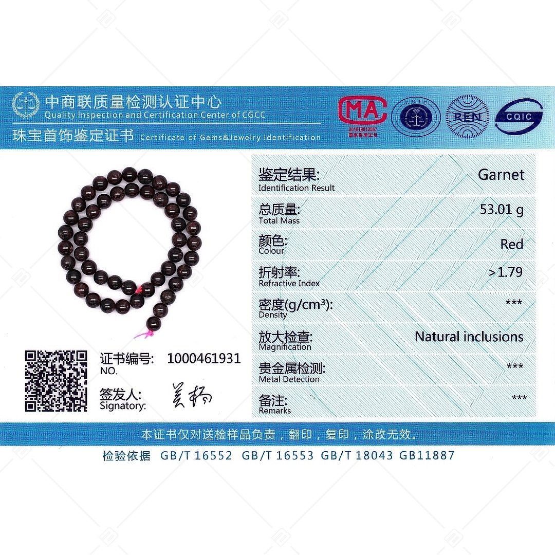 BALCANO - Grenat / Bracelet de perle minérale (853037ZJ79)