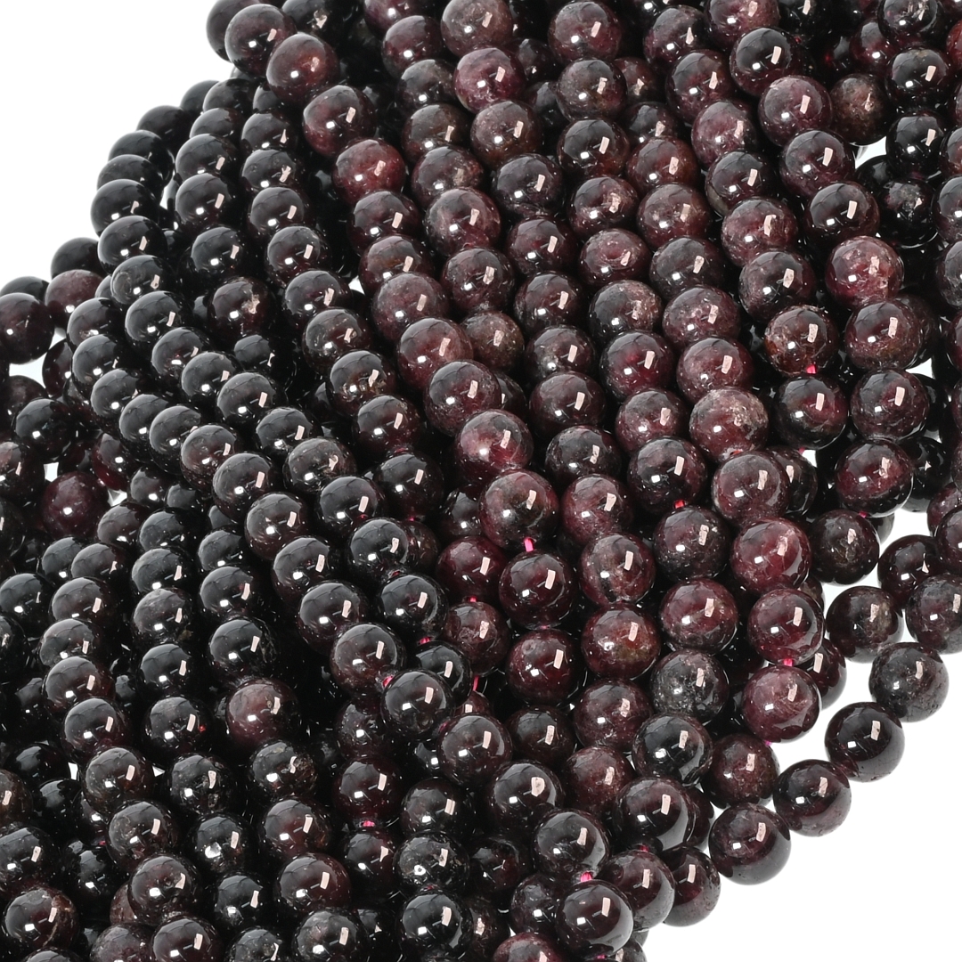 Red Garnet - Temporarily Strung Gemstone Bead (853037ZS79)