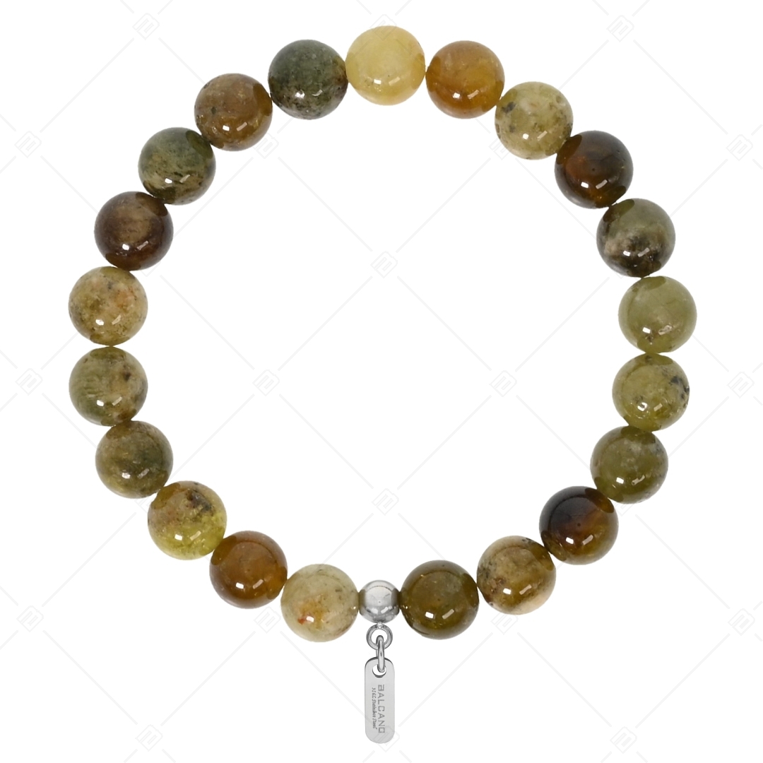 BALCANO - Grossular (grüner Granate) / Mineral Perlen Armband (853038ZJ33)