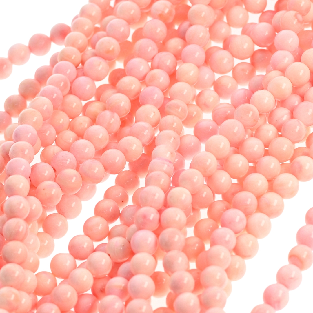 Perlmutt - Vorübergehend aufgefädelte Mineralperle (853039ZS28)