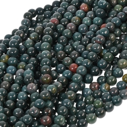Bloodstone - Temporarily Strung Gemstone Bead