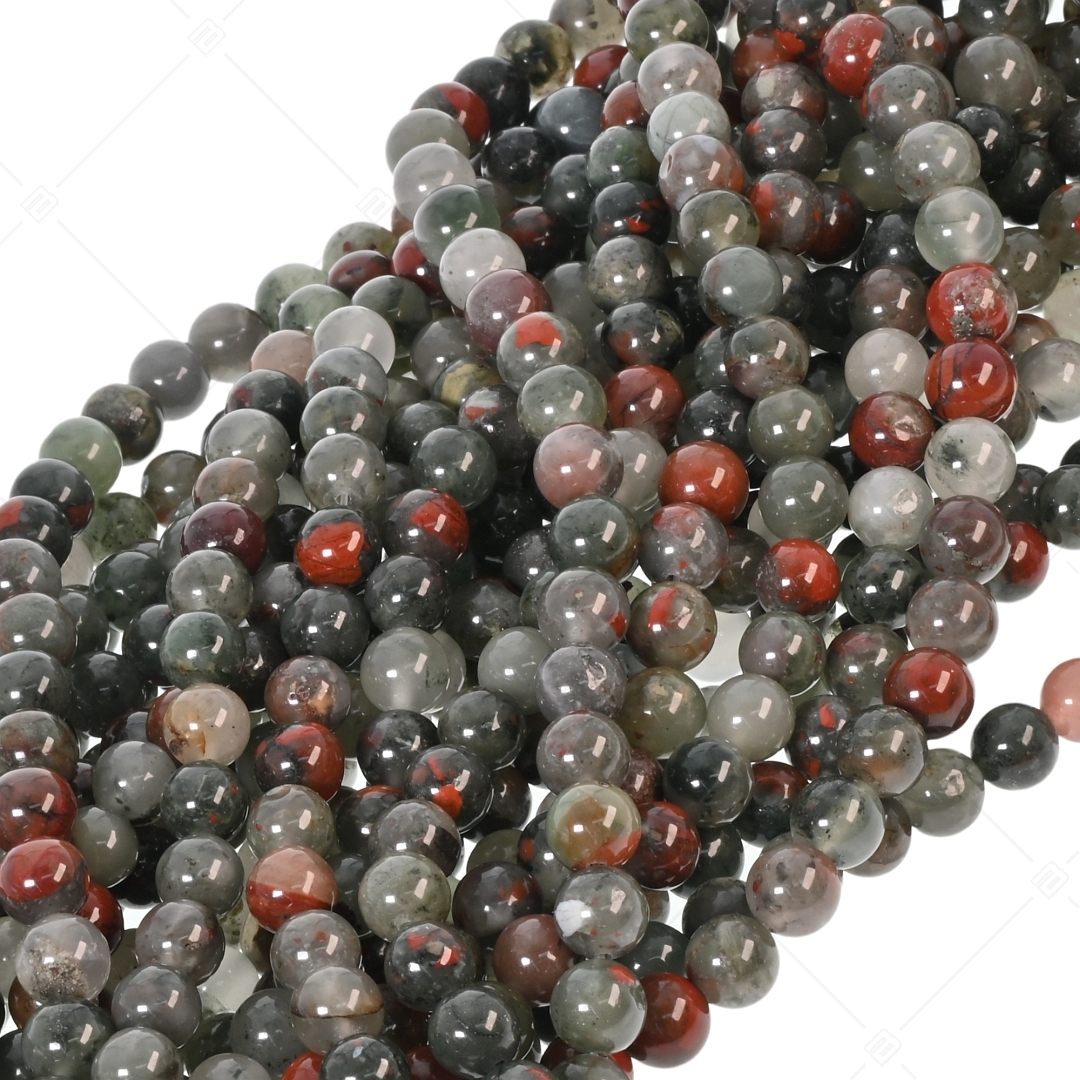 BALCANO - Afrikanischer Blutstein / Mineral Perlen Armband (853042ZJ99)