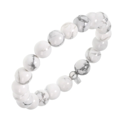 BALCANO - Howlit / Bracelet de perle minérale