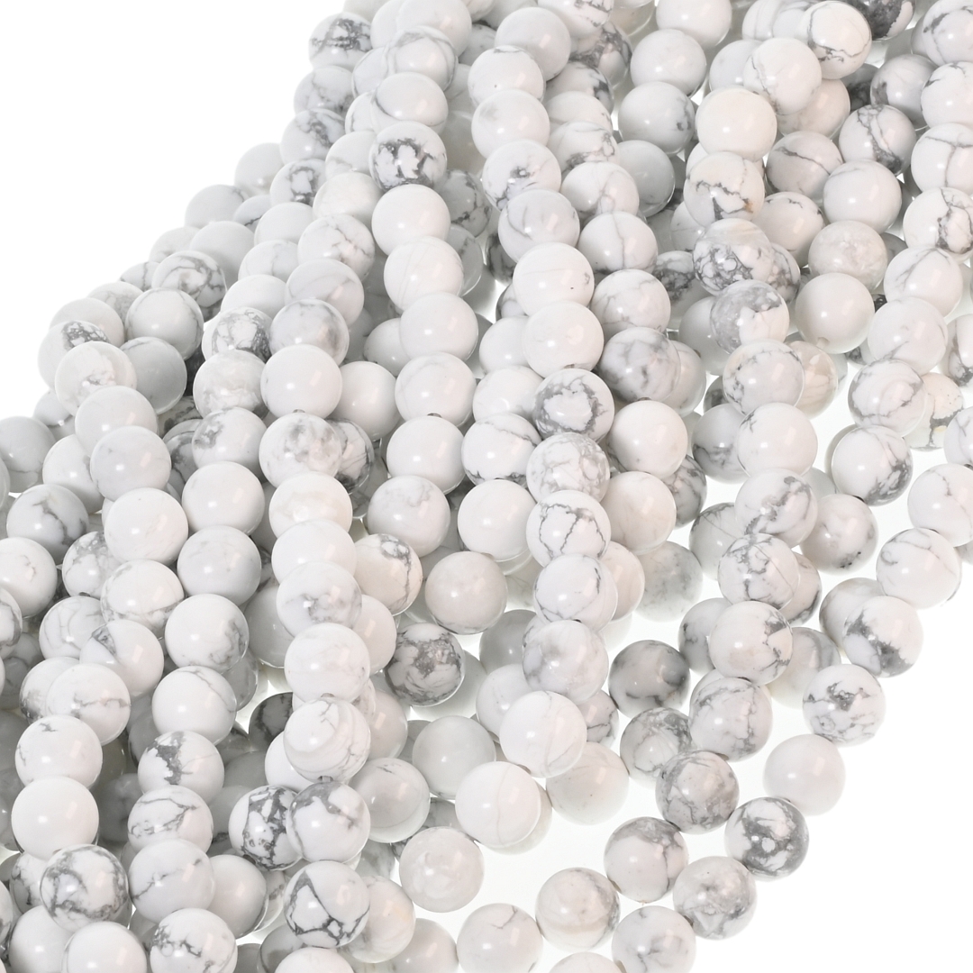 Howlit - Vorübergehend aufgefädelte Mineralperle (853048ZS00)