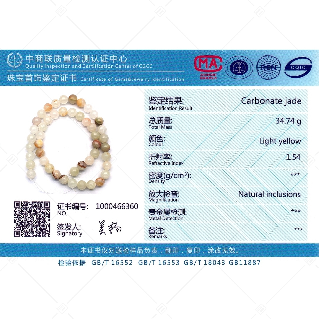 BALCANO - Jade Hua Ju ​/ Bracelet de perle minérale (853056ZJ00)