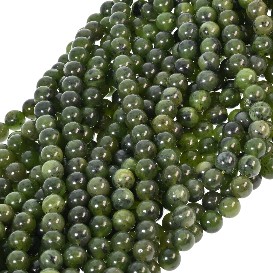 Canadian Jade - Temporarily Strung Gemstone Bead (853057ZS39)