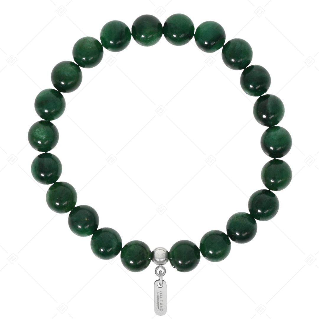 BALCANO - Smaragd Jade / Mineral Perlen Armband (853059ZJ39)