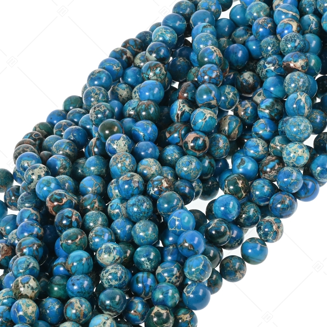BALCANO - Jaspe impérial bleu / Bracelet de perle minérale (853062ZJ44)