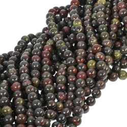 BALCANO - Drachenblut Jaspis / Mineral Perlen Armband