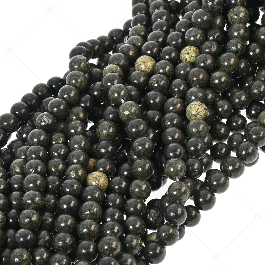BALCANO -  Grüner Zebrastein Jaspis / Mineral Perlen Armband (853066ZJ33)