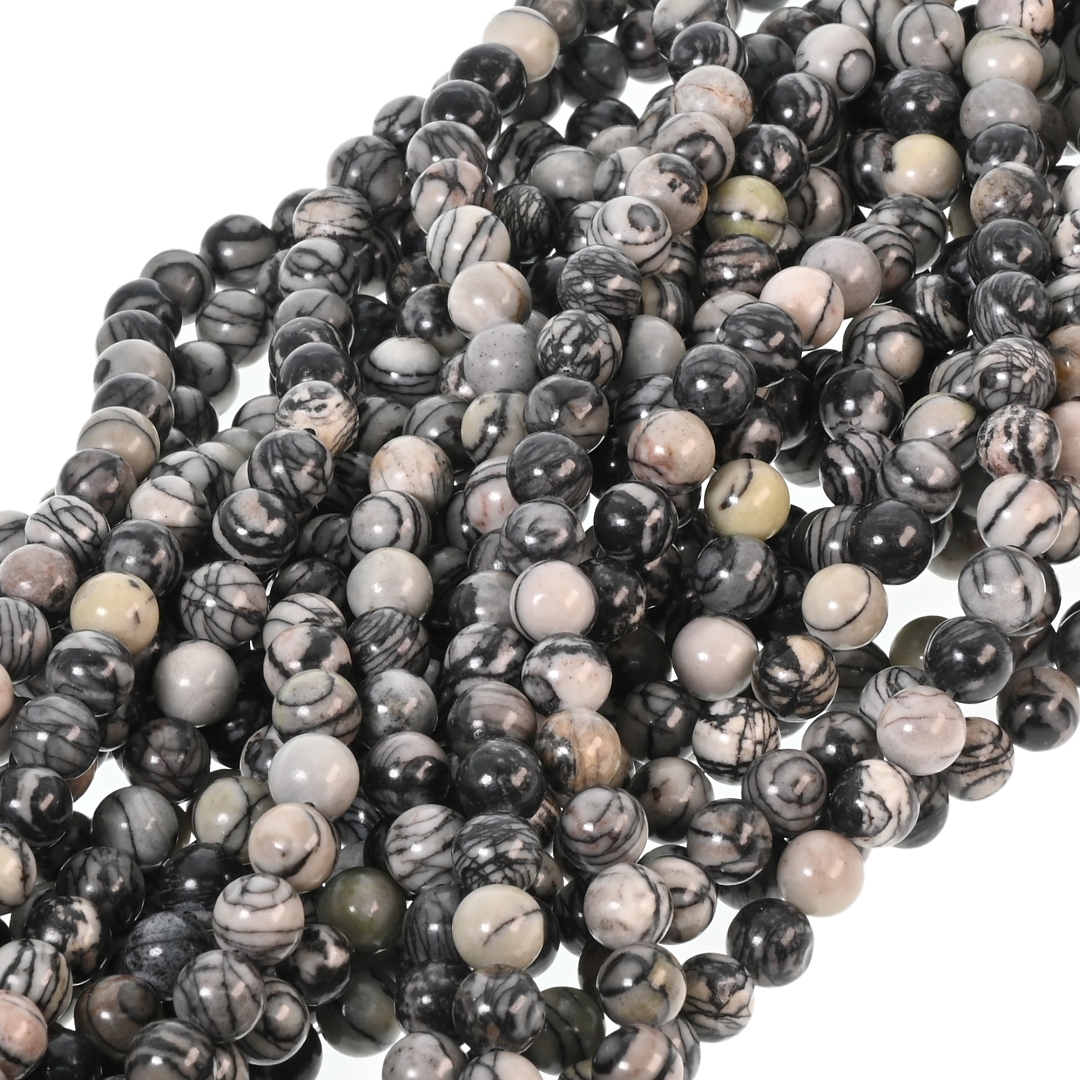 Netstone Jasper - Temporarily Strung Gemstone Bead (853067ZS99)