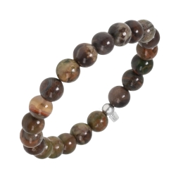 BALCANO - Jaspe océan / Bracelet de perle minérale