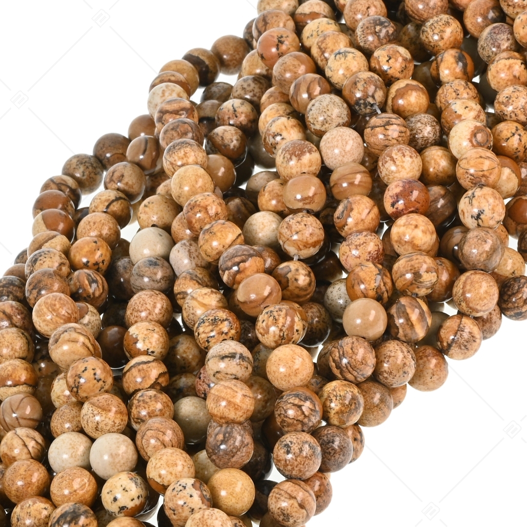 BALCANO - Bild Jaspis / Mineral Perlen Armband (853073ZJ66)