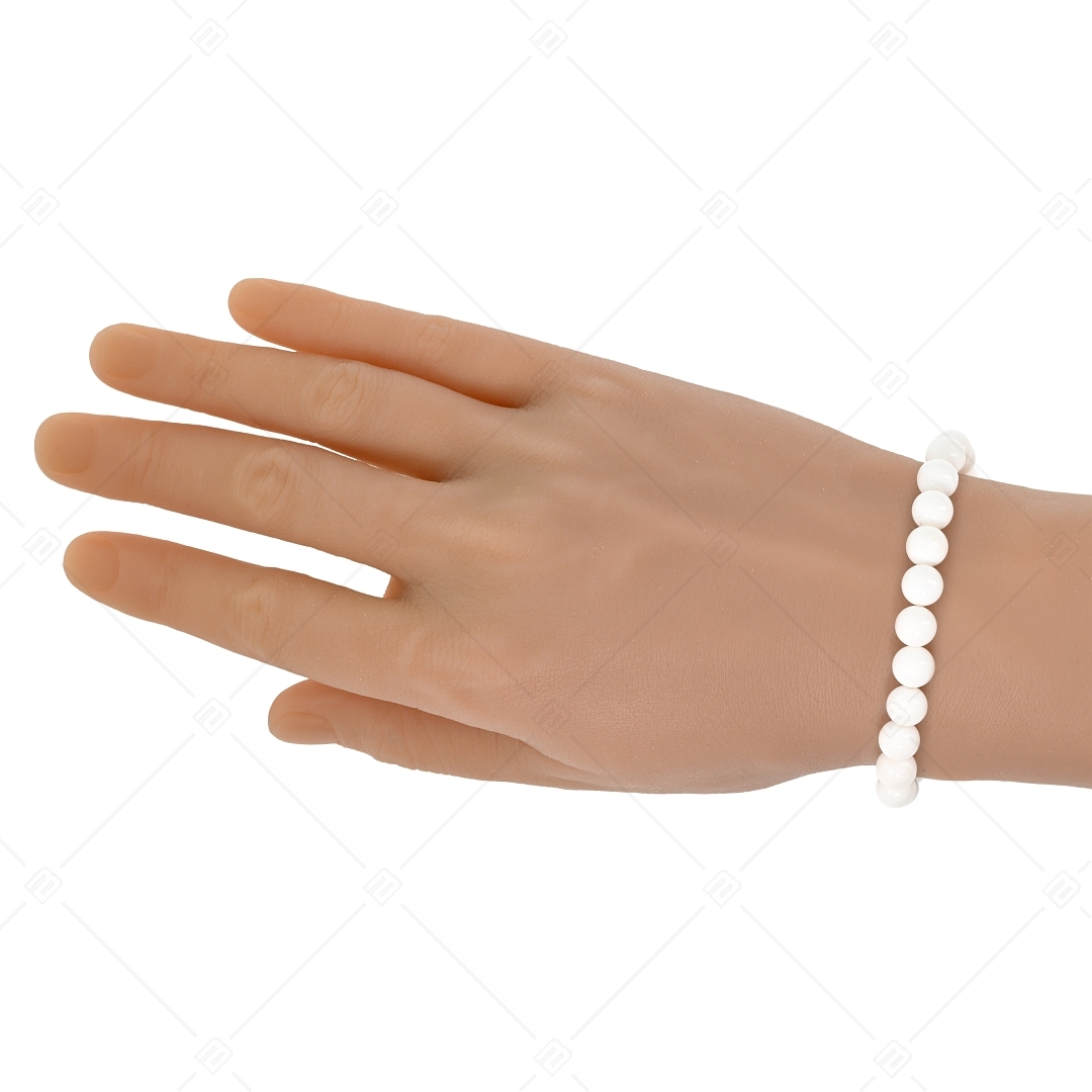 BALCANO - Weißes Jade / Mineral Perlen Armband (853085ZJ00)