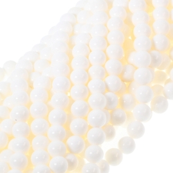 BALCANO - Weißes Jade / Mineral Perlen Armband