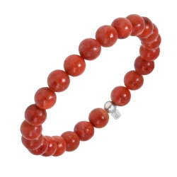 BALCANO - Corail / Bracelet de perle minérale