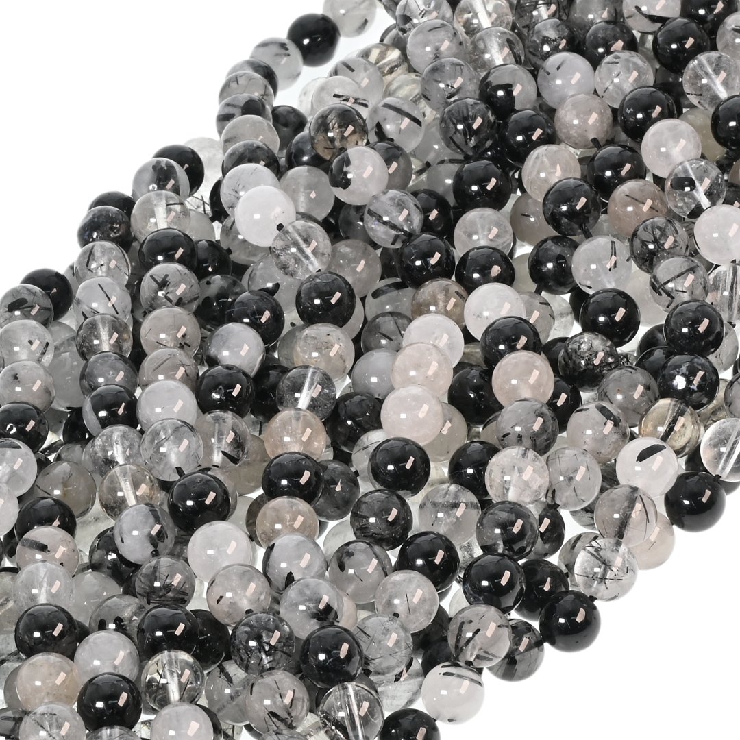 BALCANO - Quartz rutile noir / Bracelet de perle minérale (853090ZS11)