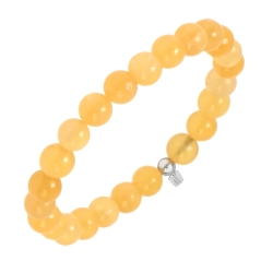 BALCANO - Jade orange / Bracelet de perle minérale