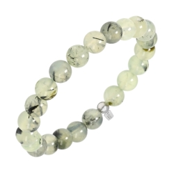BALCANO - Grünes Trauben Prehnit / Mineral Perlen Armband