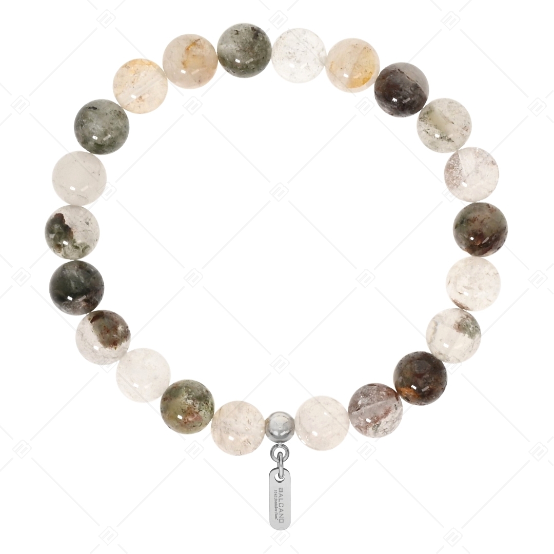 BALCANO - Cristal de roche pierre fantôme verte / Bracelet de perle minérale (853103ZJ99)