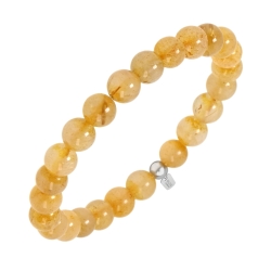 BALCANO - Gold Rutilquarz / Mineral Perlen Armband