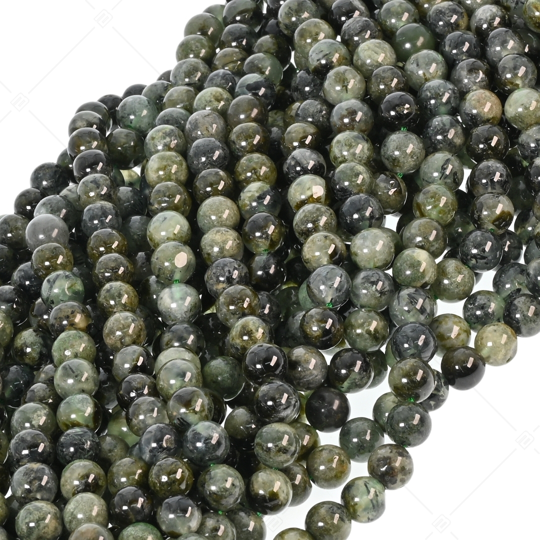 BALCANO - Préhnite pierre de raisin vert foncé / Bracelet de perle minérale (853106ZJ33)