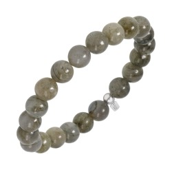 BALCANO - Labradorite spectrolite / Bracelet de perle minérale