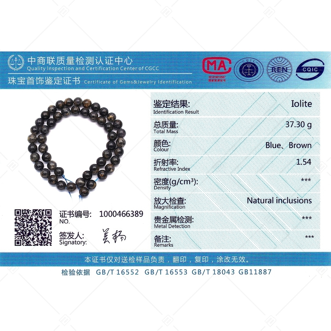 BALCANO - Iolith / Mineral Perlen Armband (853111ZJ44)